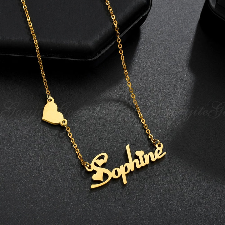 Personalized Heart Name Necklace