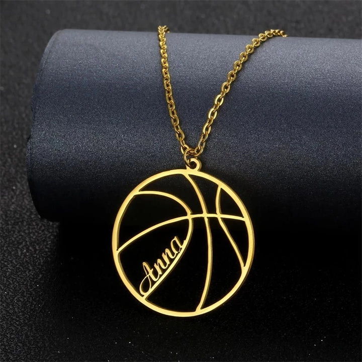 Personalized Basketball Name Necklace