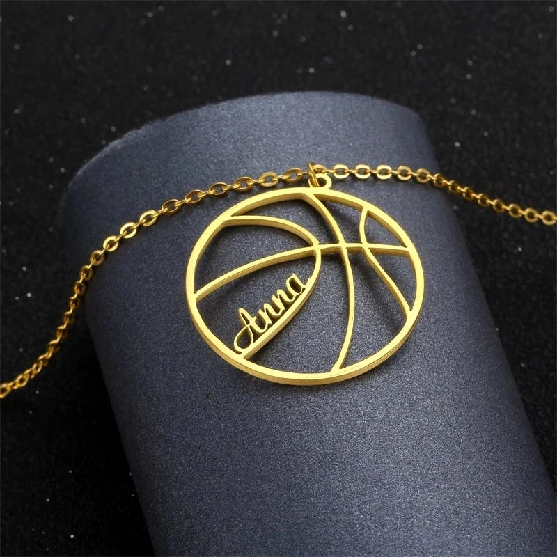 Personalized Basketball Name Necklace