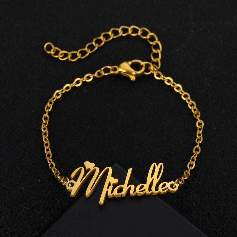 Personalized Hand Chain Name Bracelet