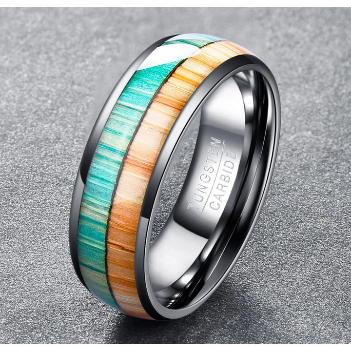 Dual Color Wood Grain Ring