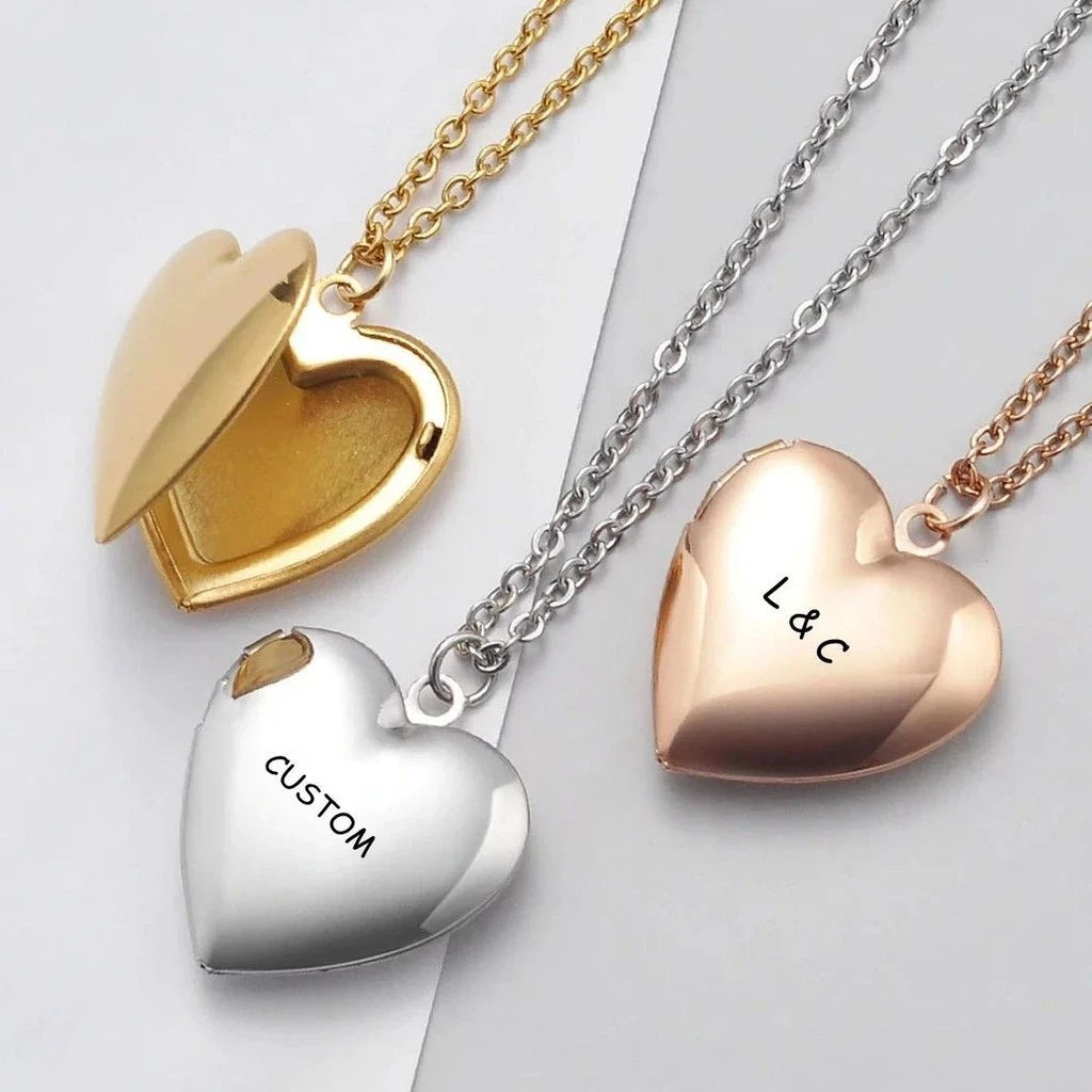 Personalized Gift Heart Necklace with Picture