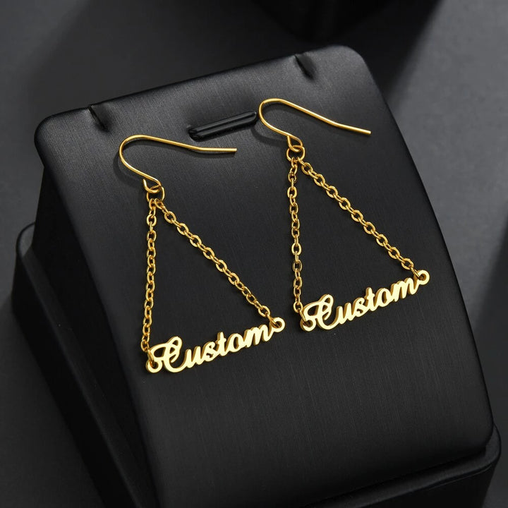 Desire Name Earrings