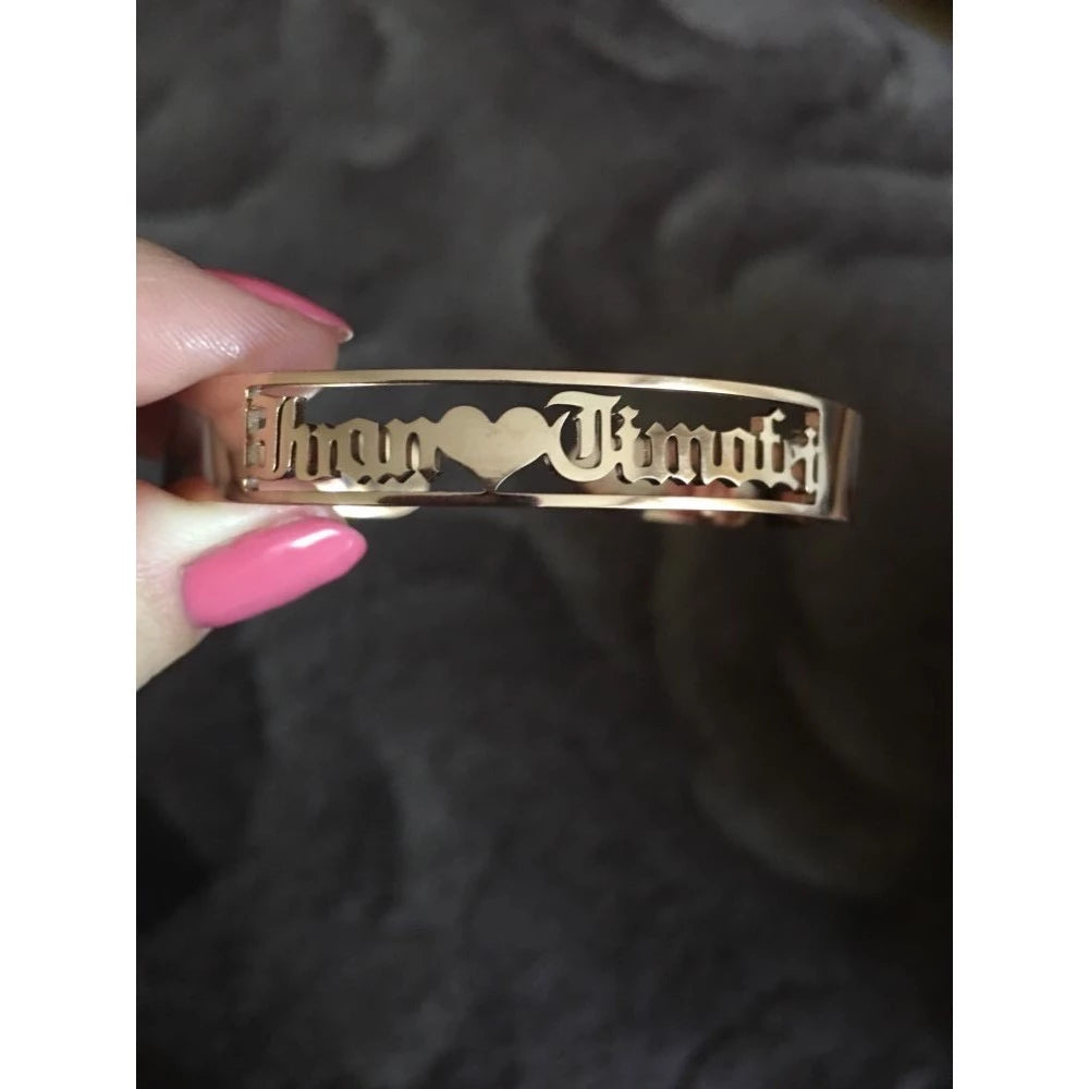 Custom Engraved Name Bracelet