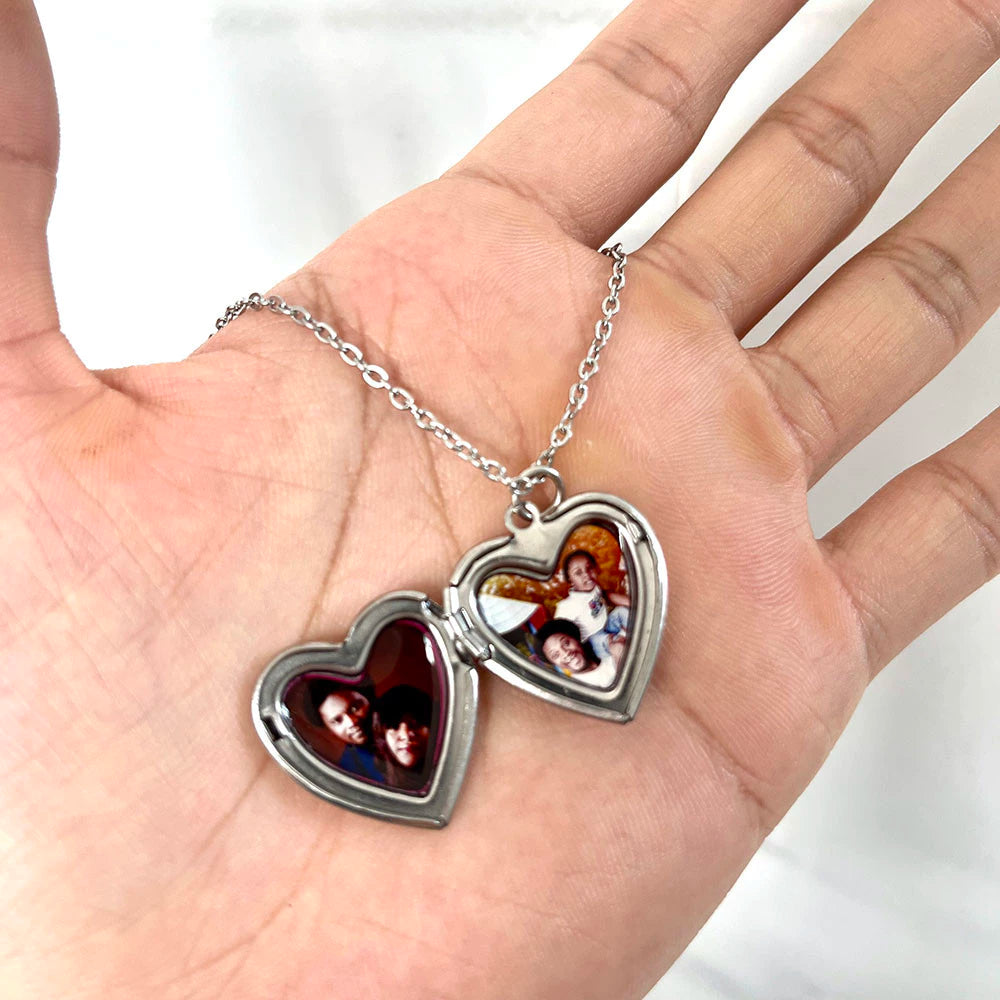 Personalized Gift Heart Necklace with Picture