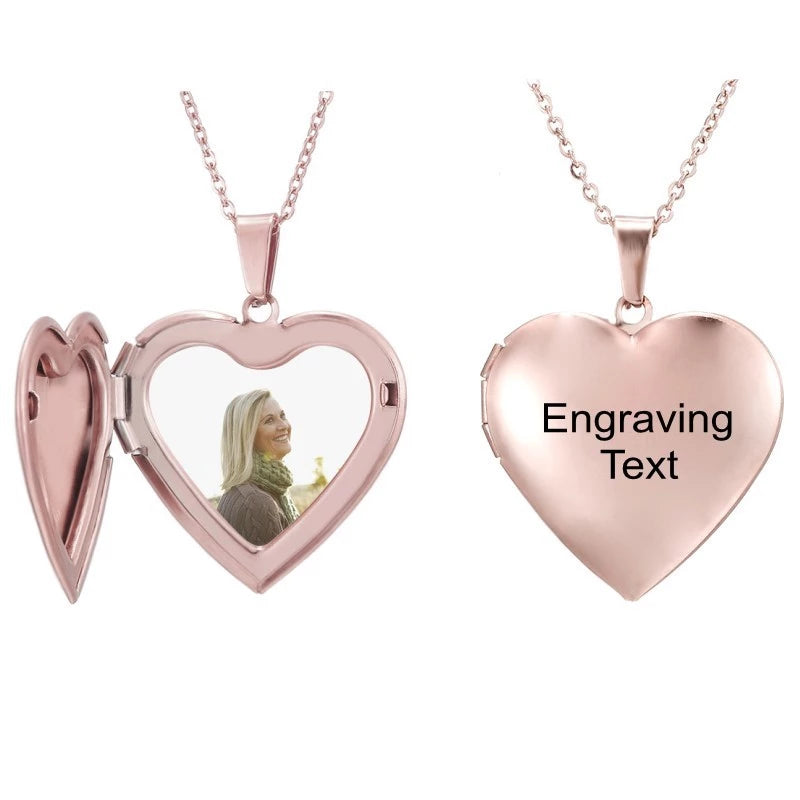 Personalized Gift Heart Necklace with Picture