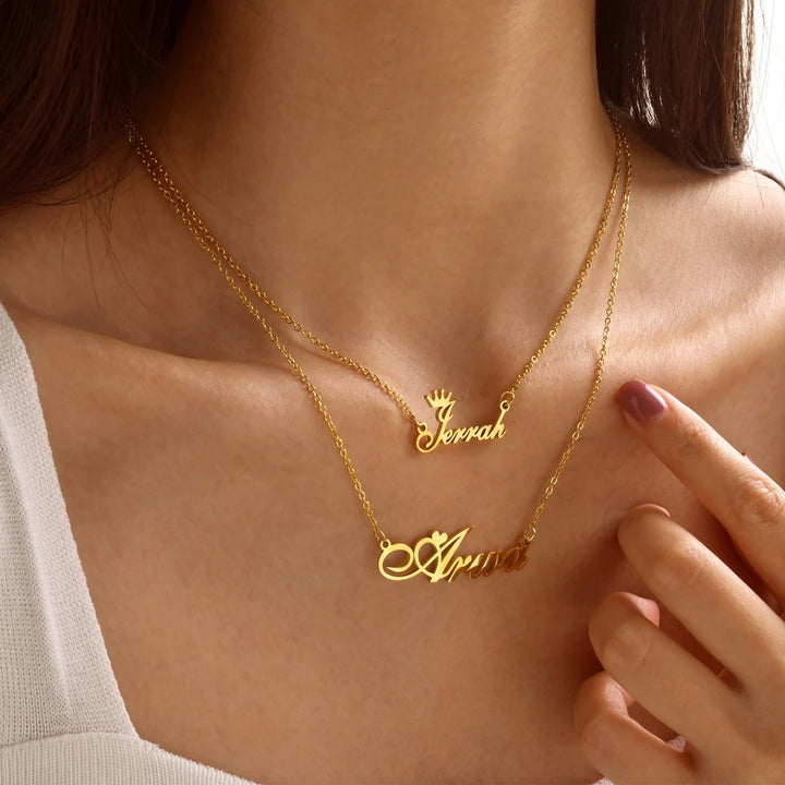 Personalized Double Layered Necklace