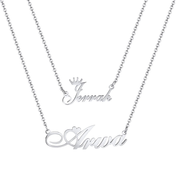 Personalized Double Layered Necklace