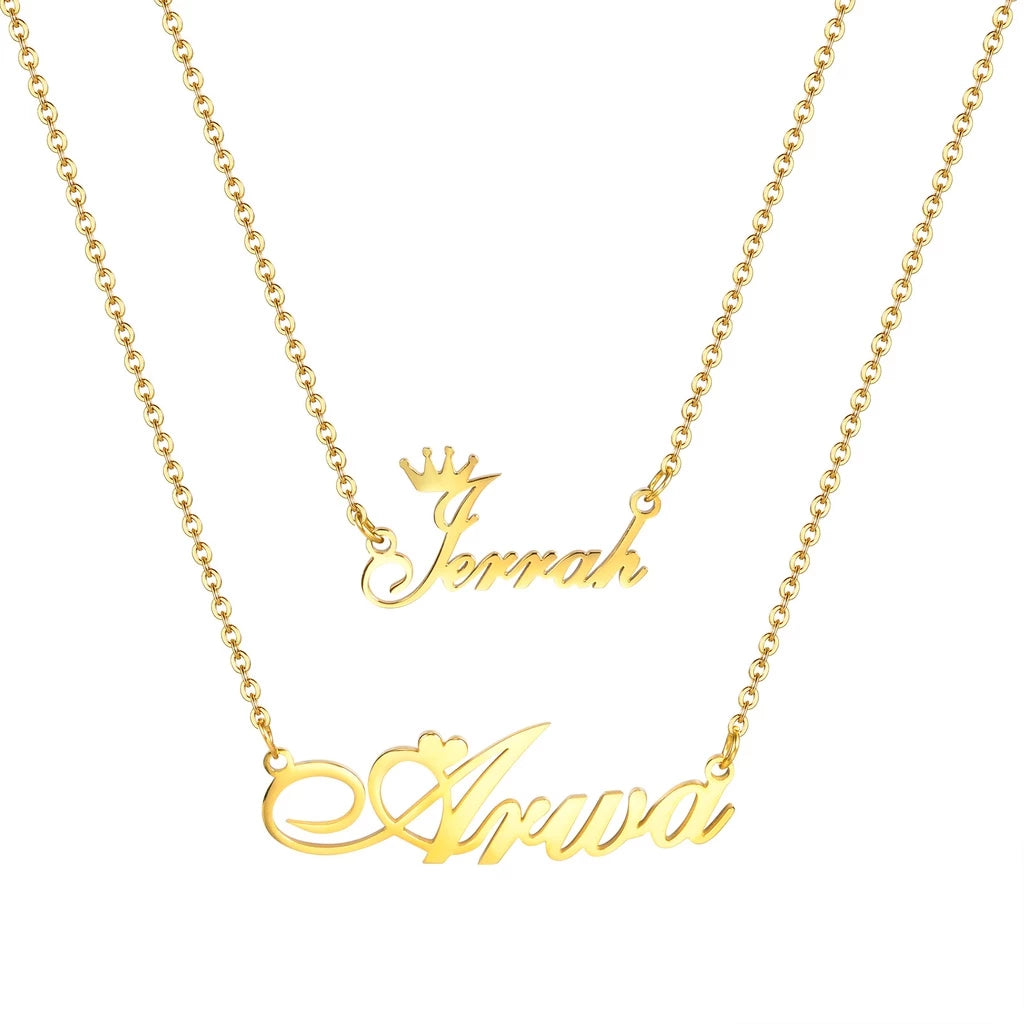 Personalized Double Layered Necklace