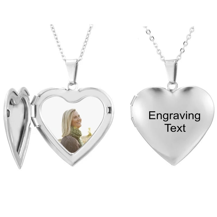 Personalized Gift Heart Necklace with Picture